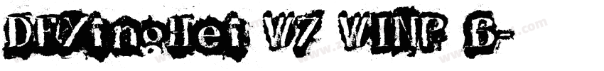 DFYingHei W7 WINP B字体转换